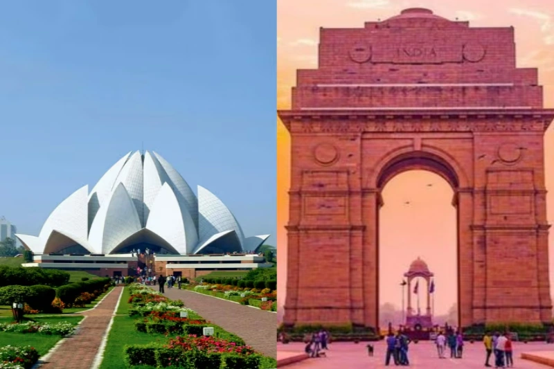 Lotus Temple, India Gate Tour By Bus
